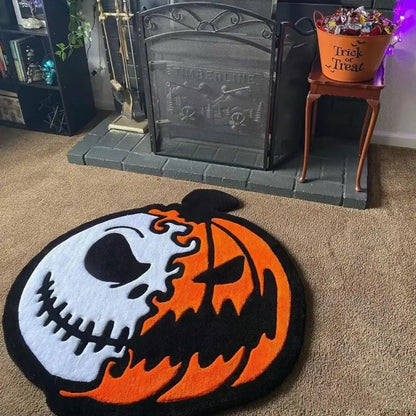 Spooktacular Jack-o'-Lantern Rug