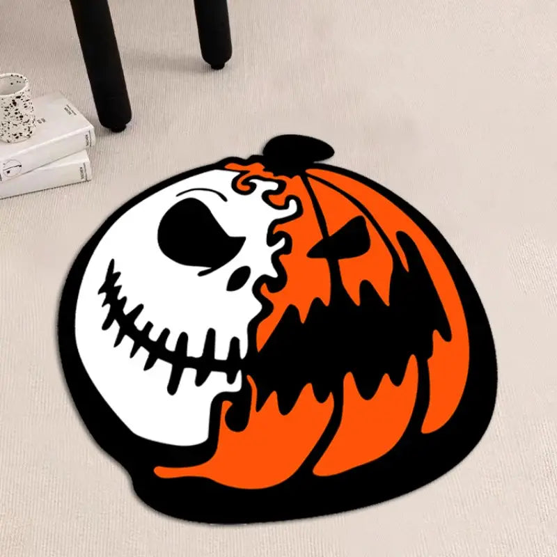 Spooktacular Jack-o'-Lantern Rug