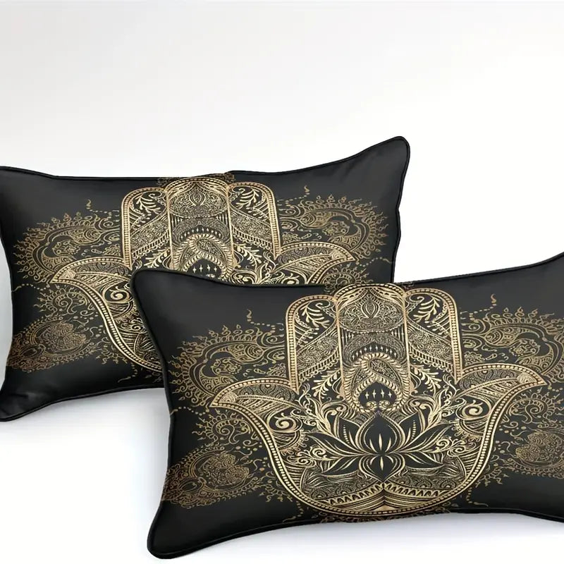 Gilded Hamsa Dreams Bedding Set