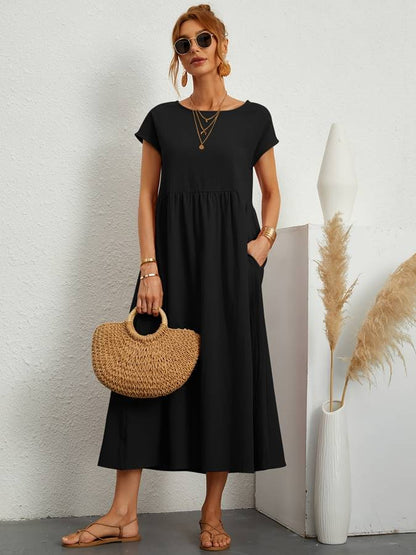 Effortless Chic Pocketed Dress