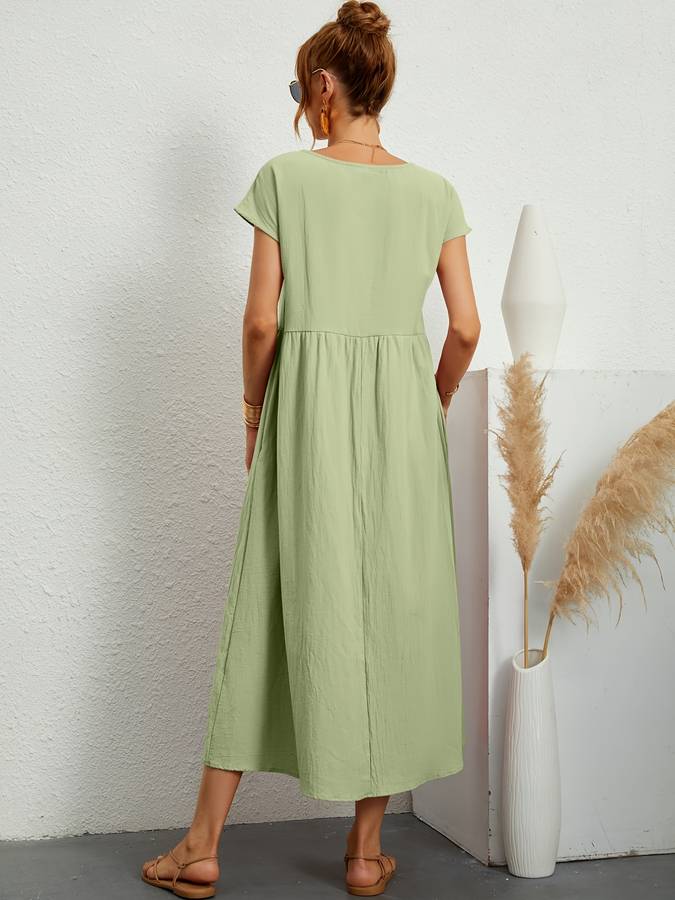 Effortless Chic Pocketed Dress