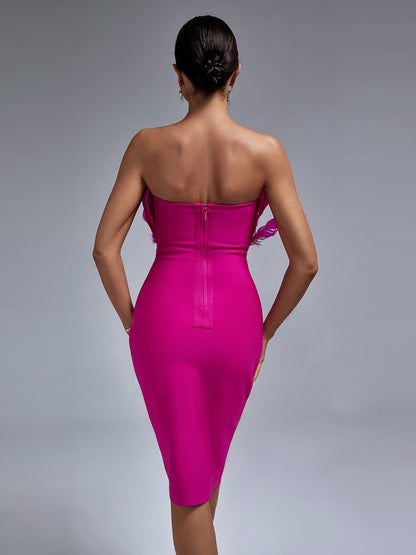 Adeline Pink Bodycon Dress