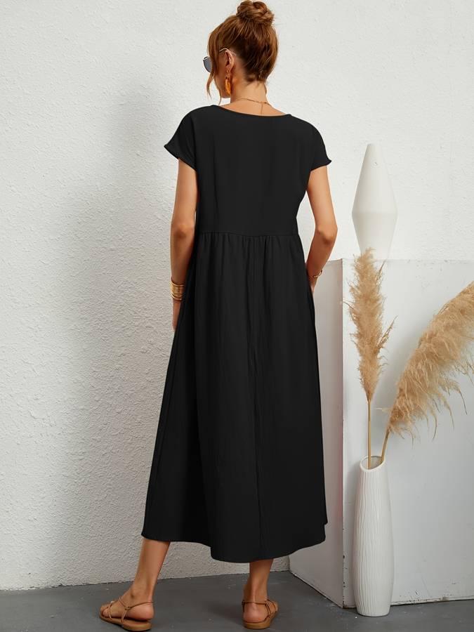 Effortless Chic Pocketed Dress