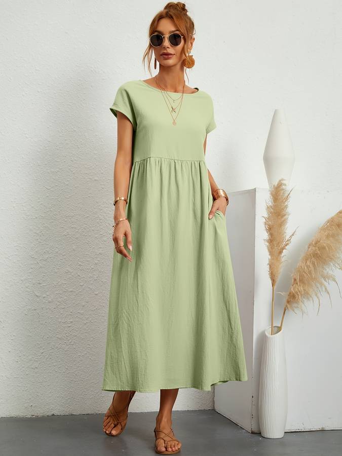 Effortless Chic Pocketed Dress