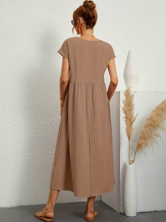 Effortless Chic Pocketed Dress