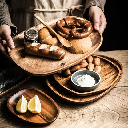 Acacia Wood Dinner Plate