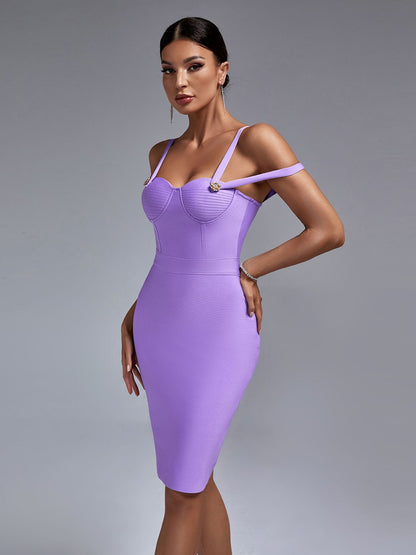 Camille Lilac Bodycon Dress