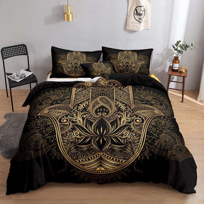 Gilded Hamsa Dreams Bedding Set