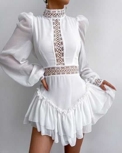 Wifey Hollow Lace Minidress