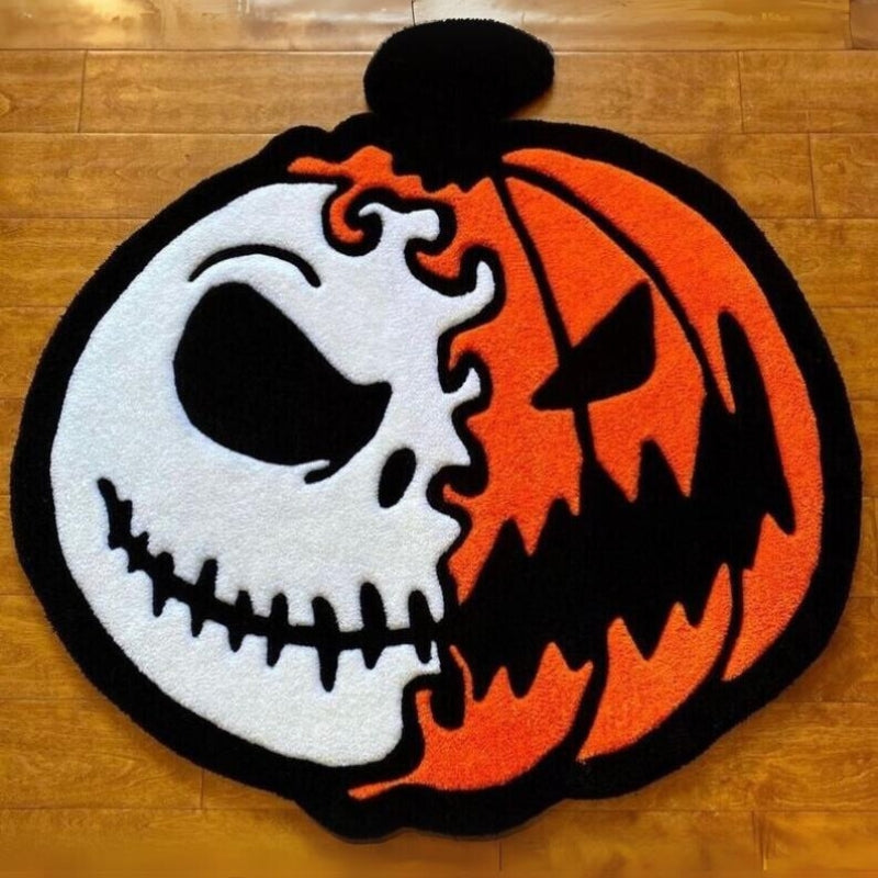 Spooktacular Jack-o'-Lantern Rug