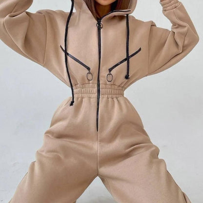 Obsession Zip-Up Hooded Jumpsuit