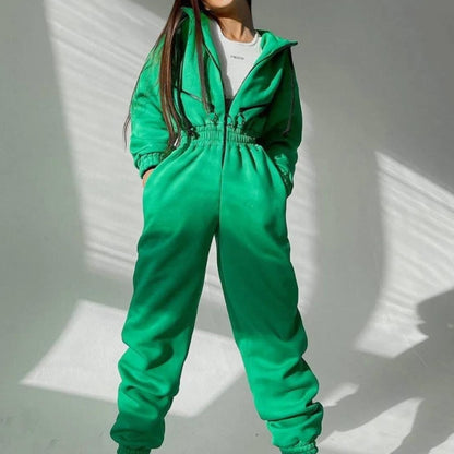 Obsession Zip-Up Hooded Jumpsuit