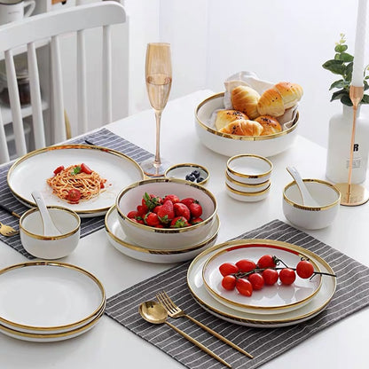 White Porcelain Dinner Set