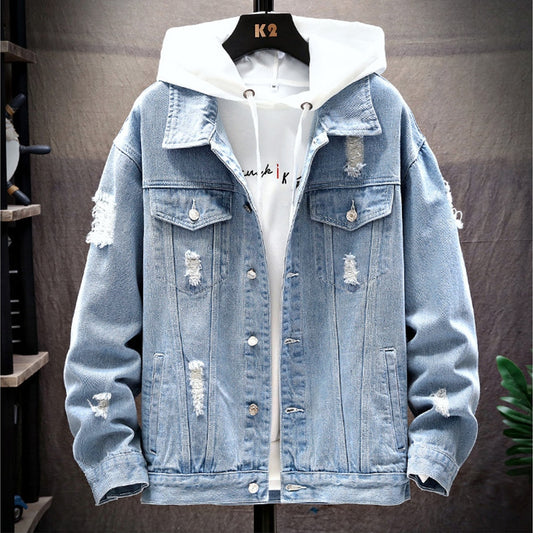 Vintage Distress Denim Jacket