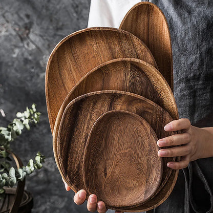 Acacia Wood Dinner Plate