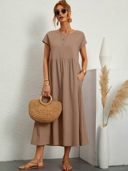 Effortless Chic Pocketed Dress