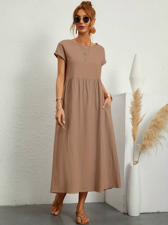 Effortless Chic Pocketed Dress