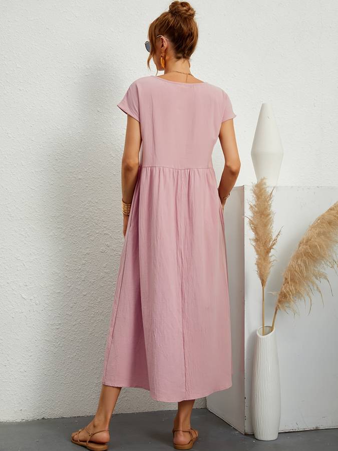 Effortless Chic Pocketed Dress