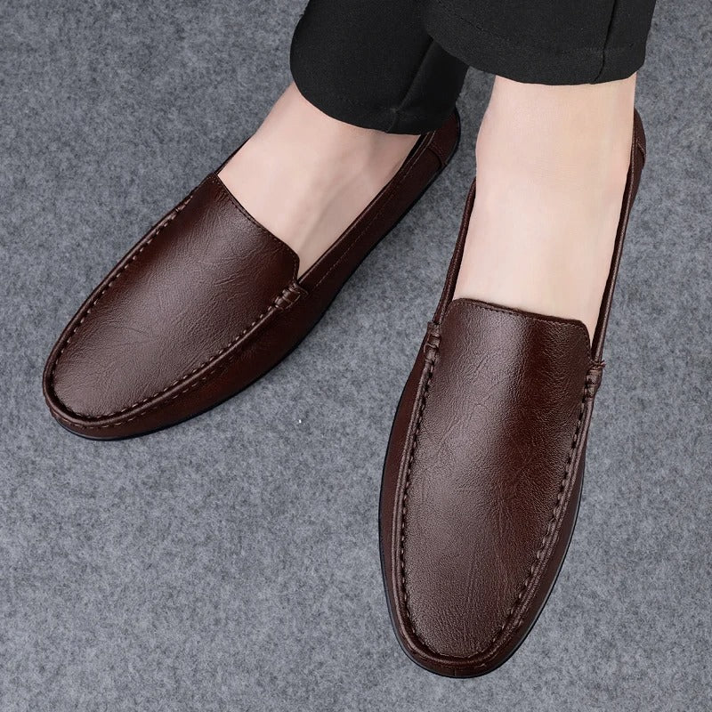 Venetian Leather Loafer Driving Shoe