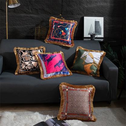 Equestrian Accent Pillow Cover