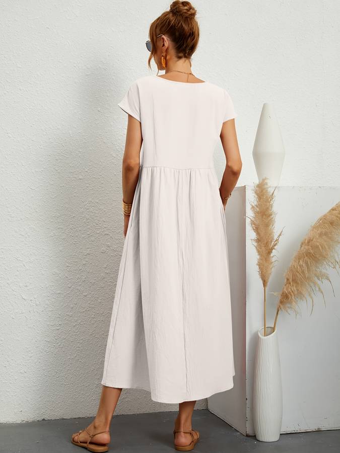 Effortless Chic Pocketed Dress