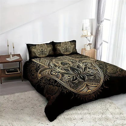 Gilded Hamsa Dreams Bedding Set