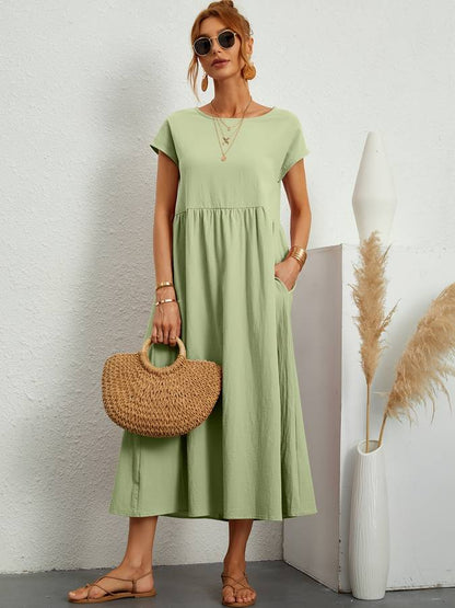 Effortless Chic Pocketed Dress