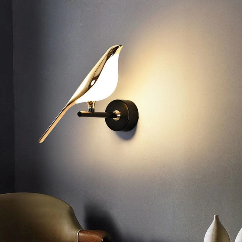 Golden Magpie LED Lamp