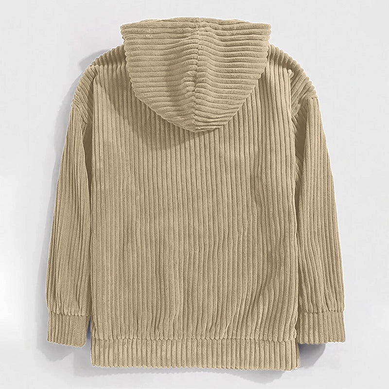 Essentials Hooded Corduroy Pullover
