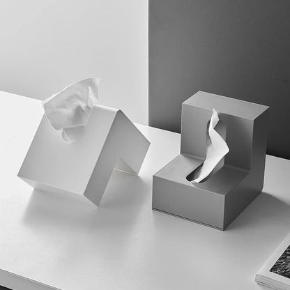 Modern L-Shaped Tissue Box