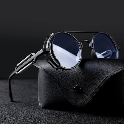 51mm Vintage Punk Round Sunglasses