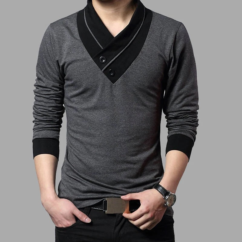 August Overlapping V-Neck Sweater