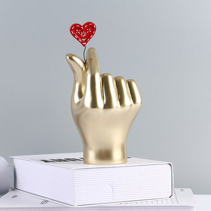Finger Heart Sculpture