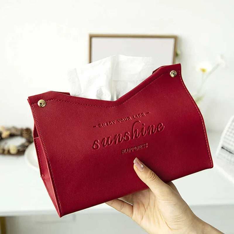 Modern Leatherette Tissue Box