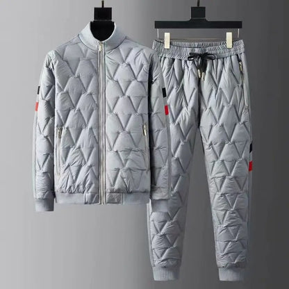 Quilted Puffer Two-Piece Down Set