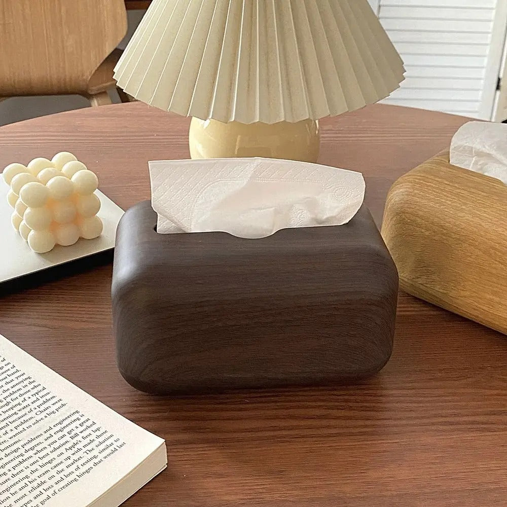 Nordic Wood Grain Tissue Box Holder