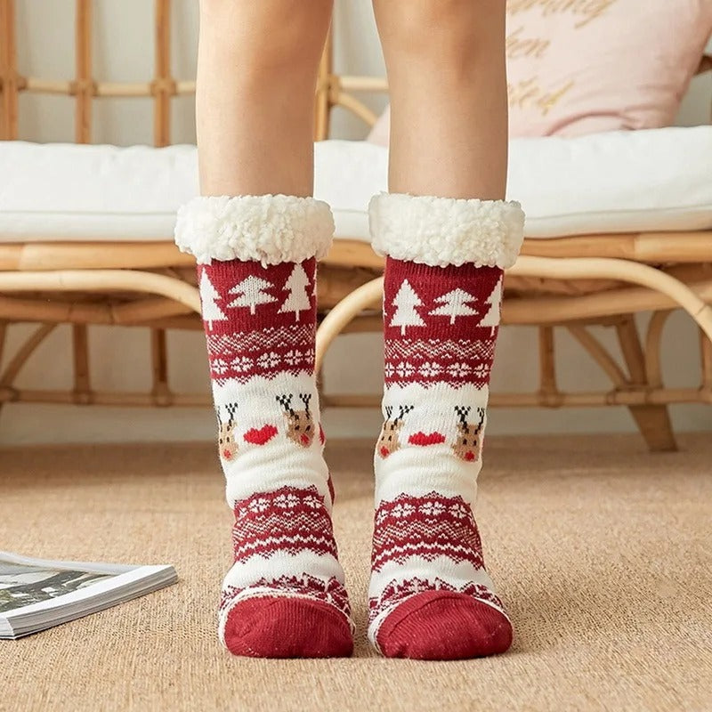 Santa's Helper Fleece Lined Socks
