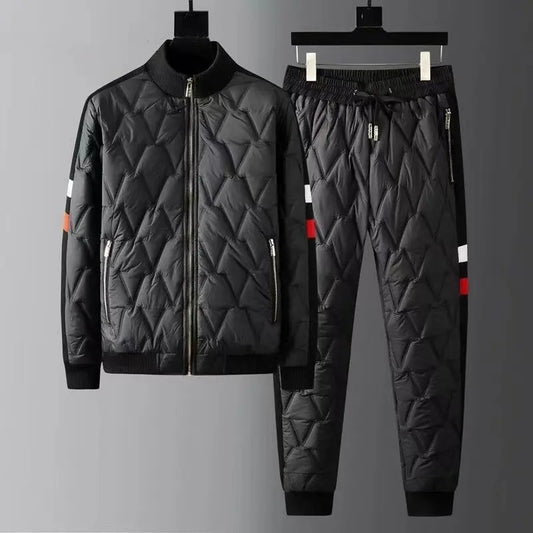 Quilted Puffer Two-Piece Down Set