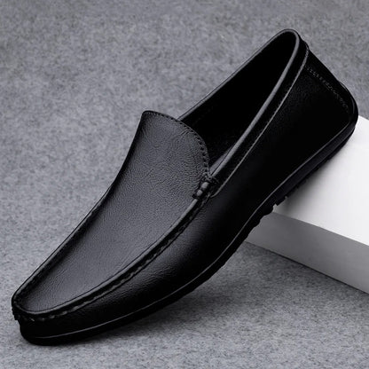 Venetian Leather Loafer Driving Shoe