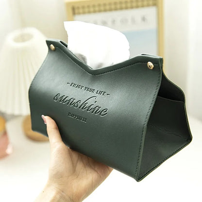 Modern Leatherette Tissue Box