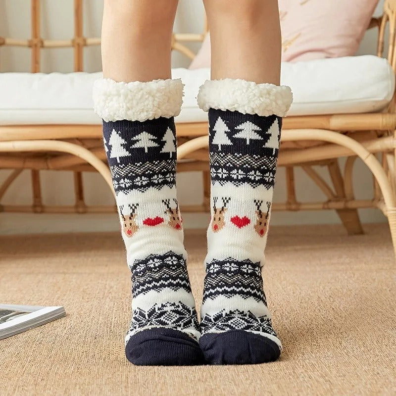 Santa's Helper Fleece Lined Socks