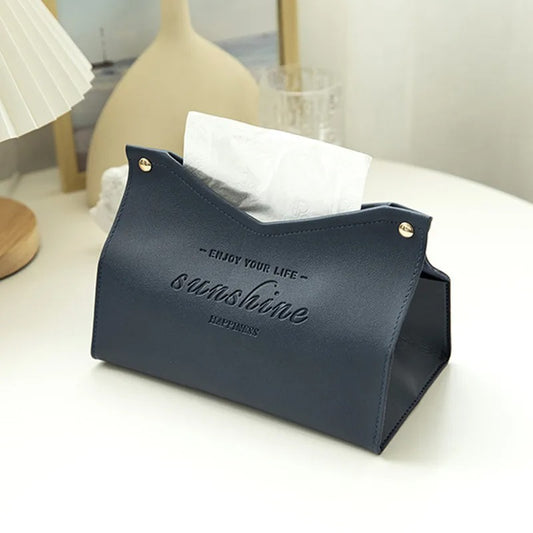 Modern Leatherette Tissue Box