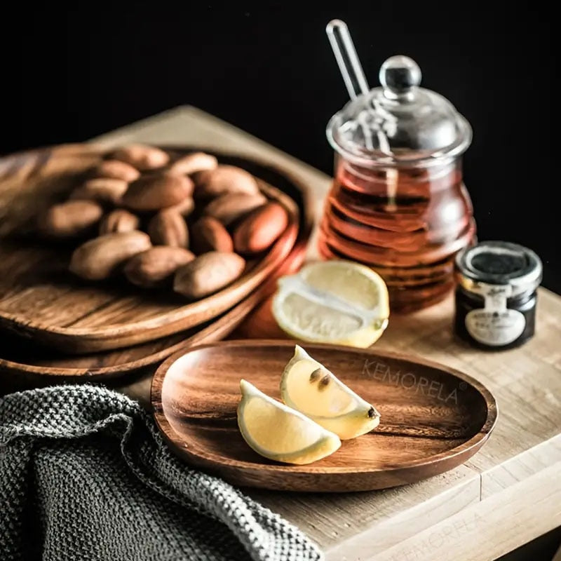 Acacia Wood Dinner Plate