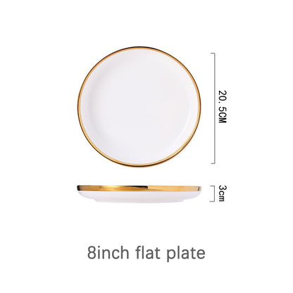 White Porcelain Dinner Set