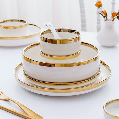 White Porcelain Dinner Set