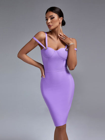 Camille Lilac Bodycon Dress