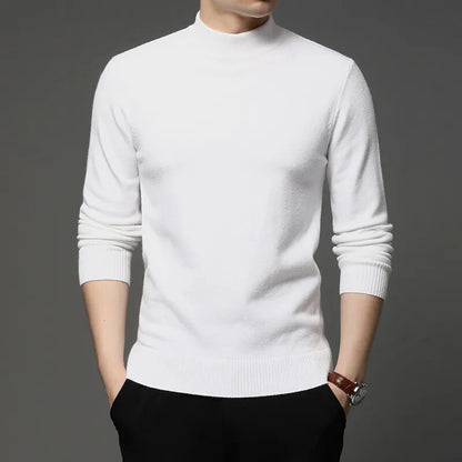 Essentials Mock Neck Wool Pullover