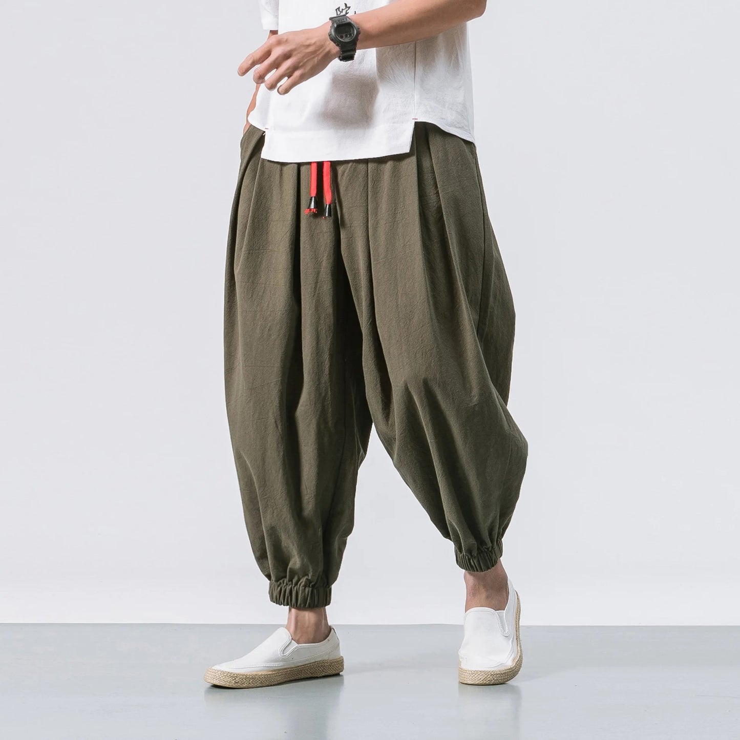 Organic Linen Ankle Pants