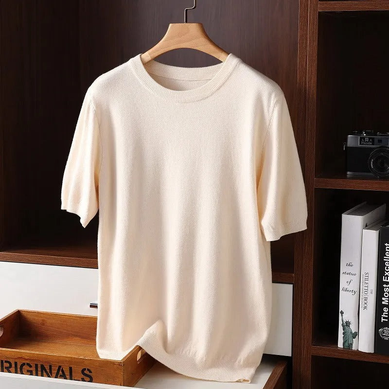 Cashmere Round Neck T-Shirt