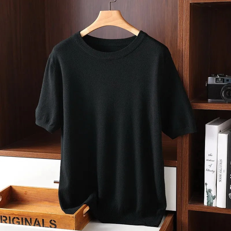 Cashmere Round Neck T-Shirt